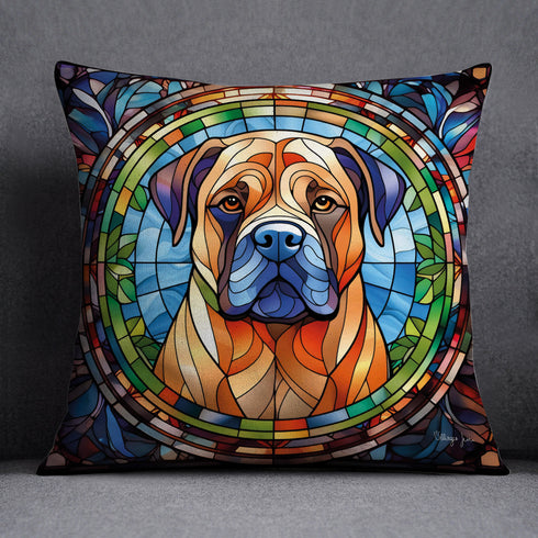 Bull Mastiff Suncatcher Design Cushion